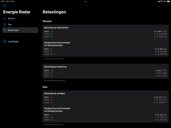 Stroom & Gas Radar iPad app afbeelding 3