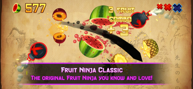 ‎Fruit Ninja Classic Screenshot