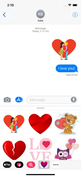 Game screenshot Valentine Fun Stickers apk