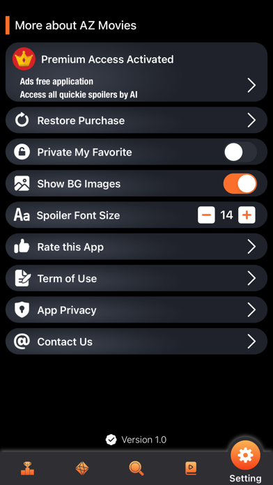 AZMovies - Movies & TV Stories Screenshot