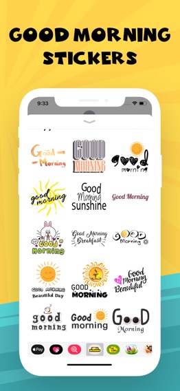 Good Morning Typography Emojisのおすすめ画像3