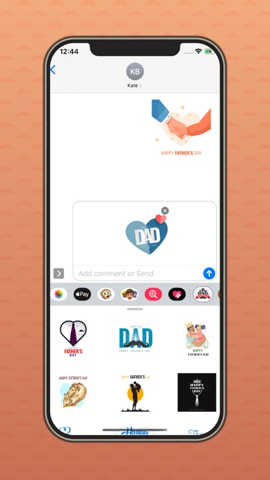 Screenshot #3 pour Happy Father's Day Stickers.