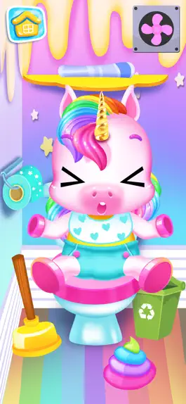 Game screenshot My Baby Unicorn & Panda Care apk