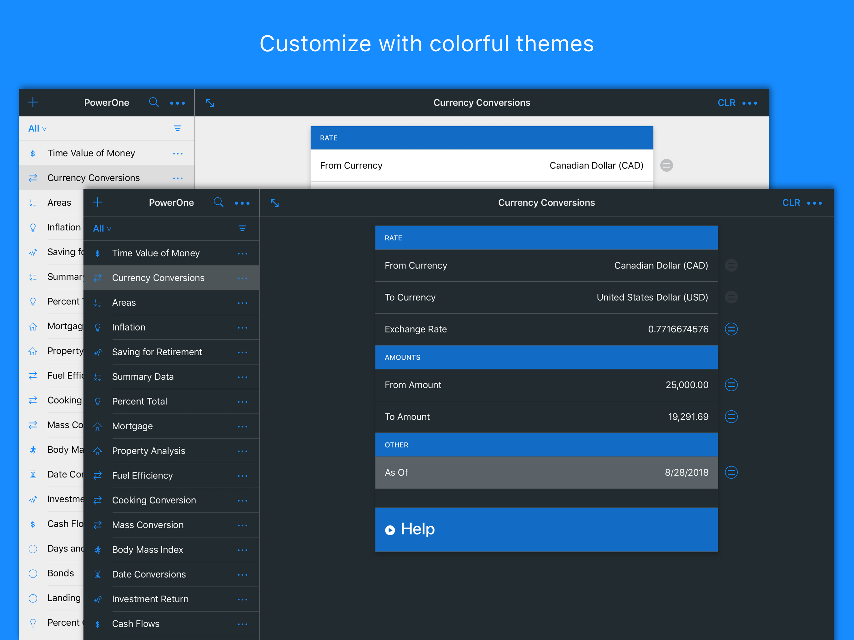 PowerOne calculator