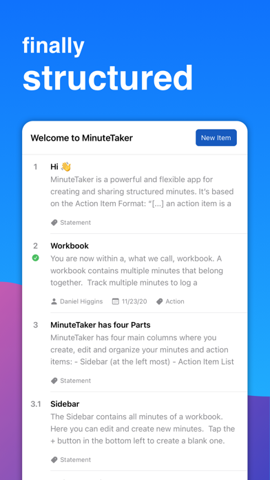 Screenshot #2 pour MinuteTaker - Meeting Notes