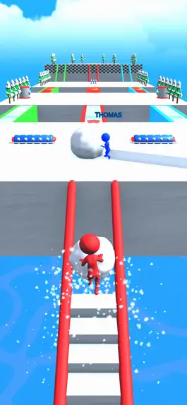 Game screenshot Snow Ball Race 3D apk
