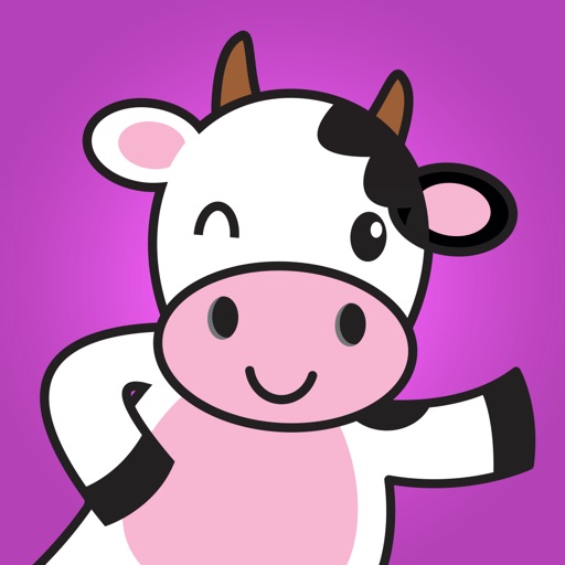 Cute Dairy Cow Stickers icon