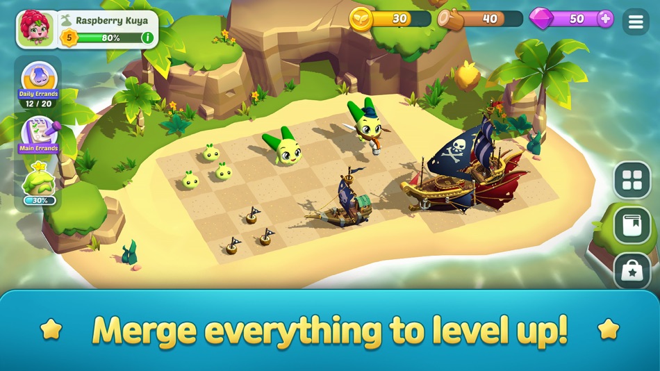 #5. Merge Fantasy Island (iOS) โดย: Netmarble Corporation