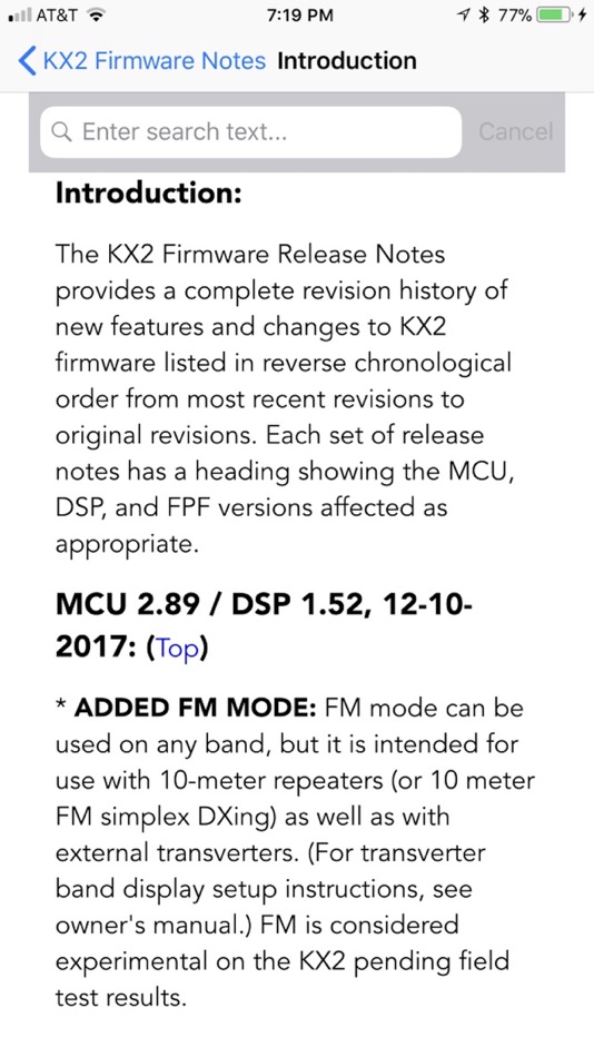 #5. KX2 Micro Manual (iOS) 由: Mike Downs, ks7d