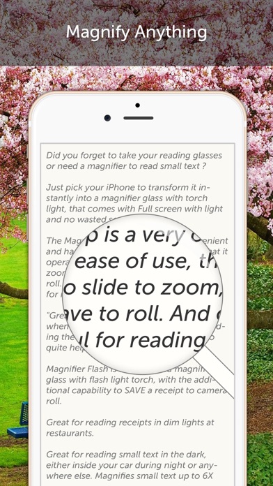 Screenshot #1 pour Magnifying Glass & Flashlight