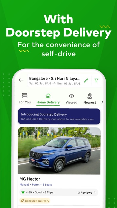 Zoomcar: Car rental for travelのおすすめ画像4