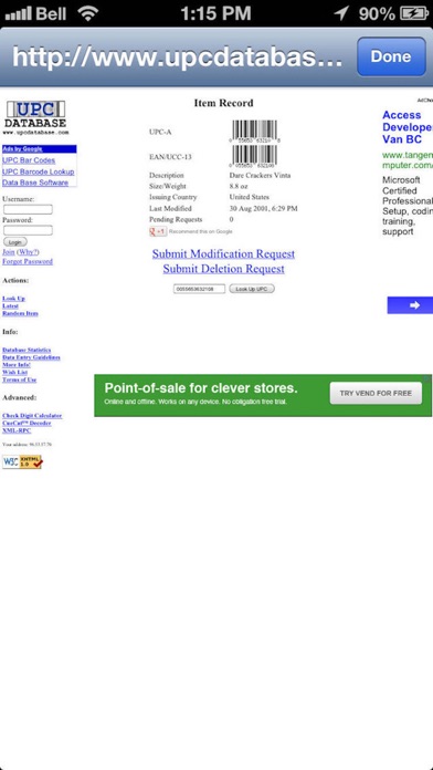 App screenshot