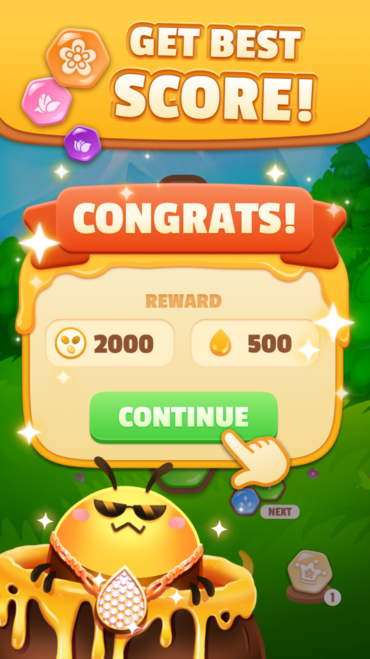 #4. Bee Merge (iOS) 由: Mousetrap Games