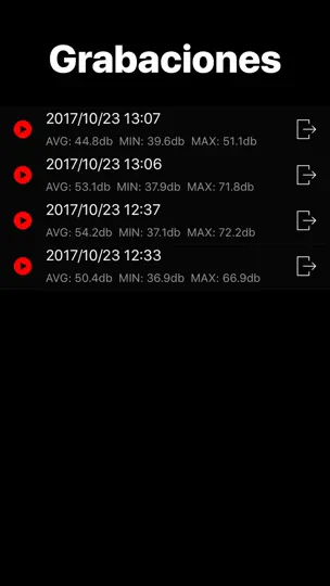 Captura de pantalla de Audiobel: Medidor De Decibeles en iPhone 3