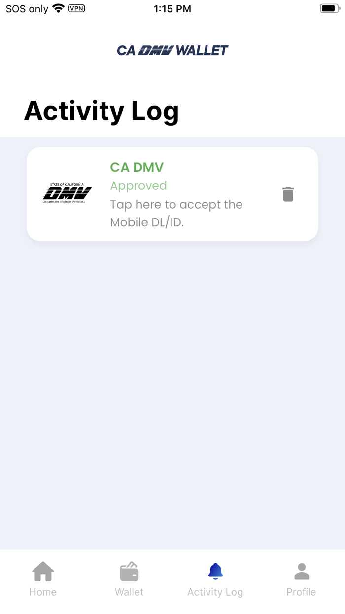 CA DMV Wallet