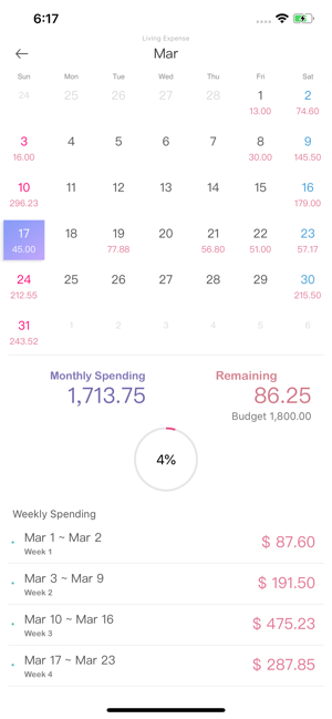 Skjermbilde av WeSave - Budget, Money Tracker