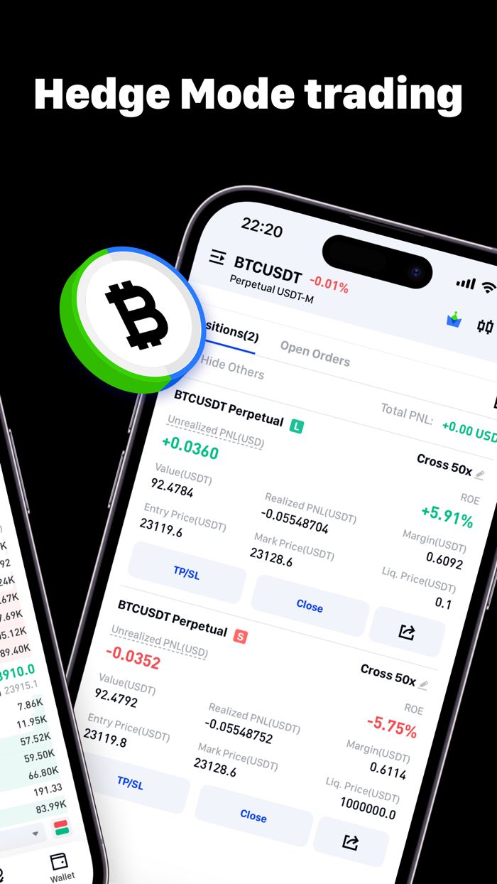 Phemex Pro Trade Crypto and BTC