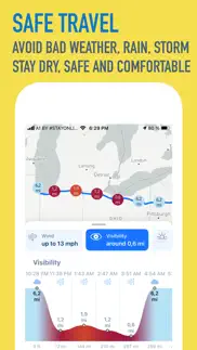 highway weather, travel, road iphone screenshot 3