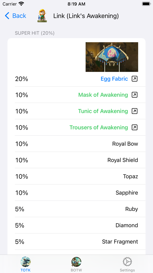 #3. Amiibo Guide – TOTK, BOTW, EOW (iOS) 来自: Actowise LLC