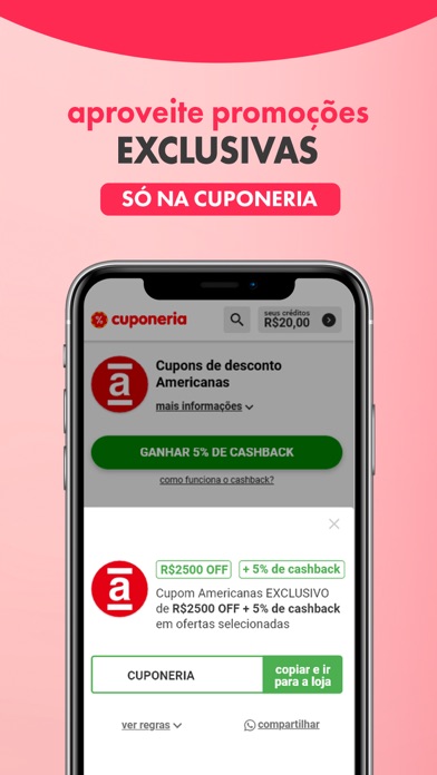 Cuponeria Cupons de Desconto Screenshot