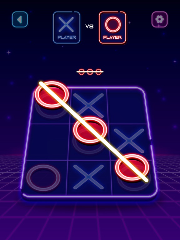 Tic Tac Toe Glow - Puzzle Game android iOS apk download for free