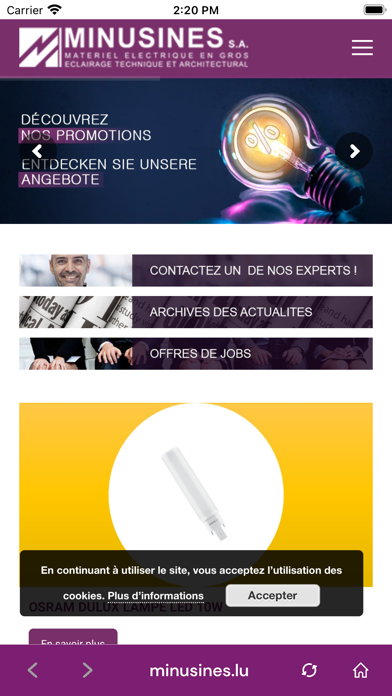 MINUSINES S.A. Screenshot 3 - AppWisp.com