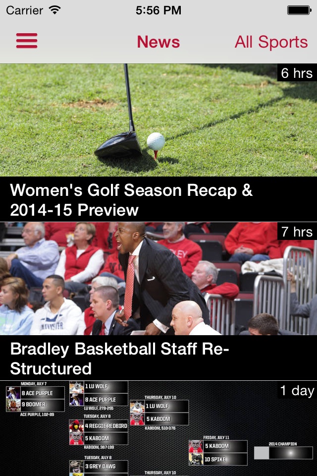 Bradley Braves screenshot 3