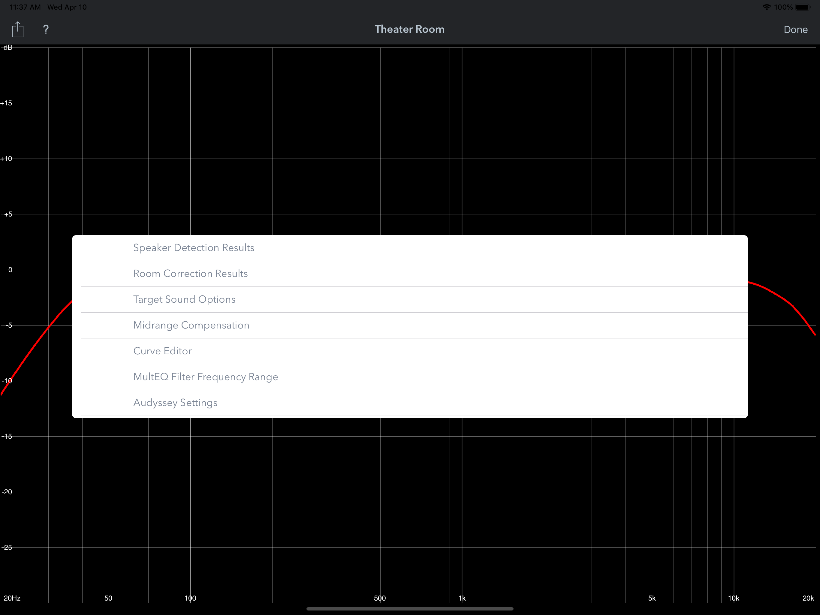 Audyssey MultEQ Editor app screenshot 8