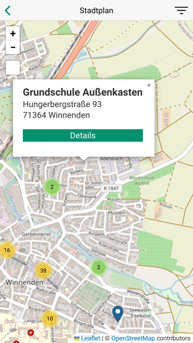 City-App Winnenden Screenshot