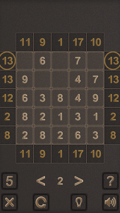 Numbers Sigma Puzzle Screenshot