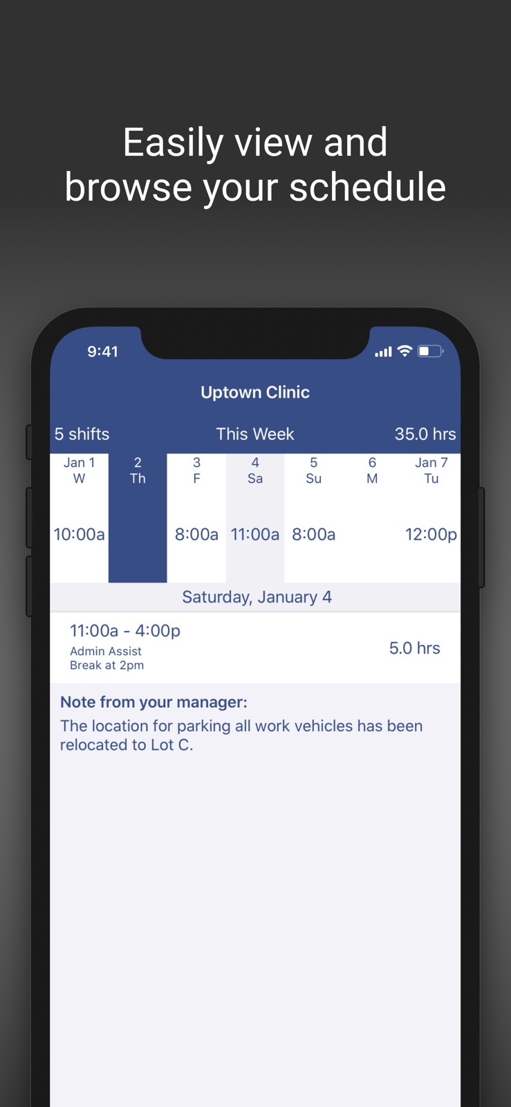WhenToWork Employee Scheduling iphone screenshot 2