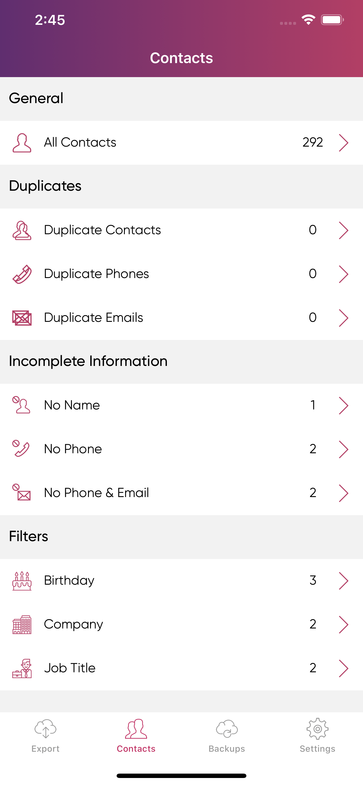 My Contacts Backup & Transfer