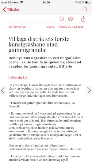 Os & Fusaposten eAvis screenshot 4