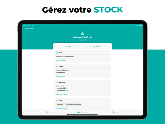 Screenshot #5 pour AppyCare: Rappel Stock Notices