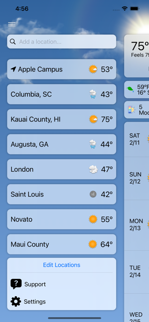 ‎Forecast Bar - Weather + Radar Screenshot