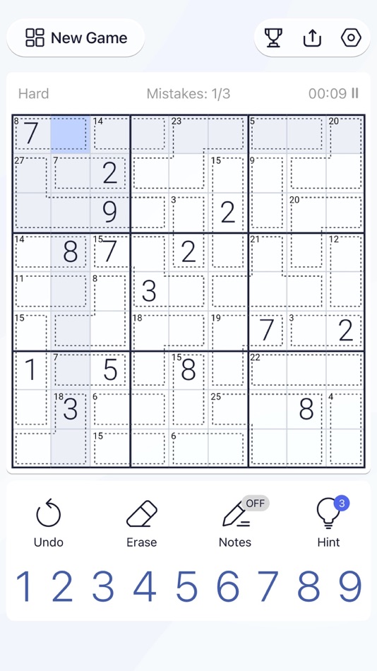 #9. Killer Sudoku - Puzzle Games (iOS) 由: Guru Smart Holding Limited