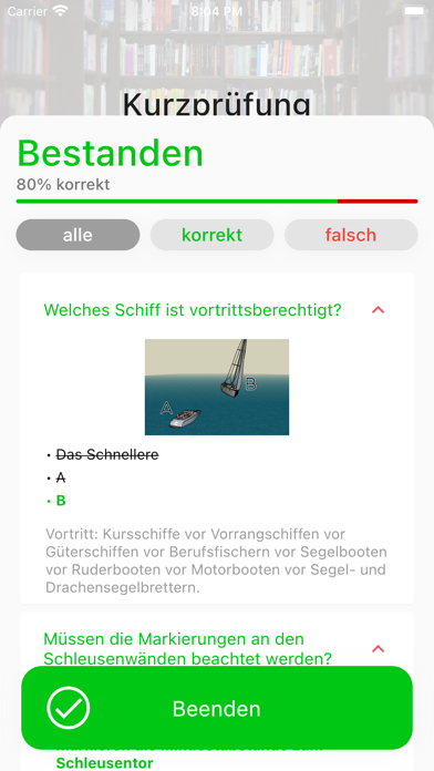 Bootsprüfung 2024 Screenshot