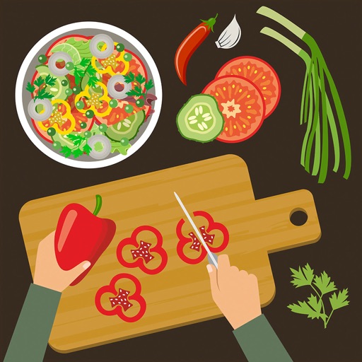 Fresh Salad Bar Food Simulator icon