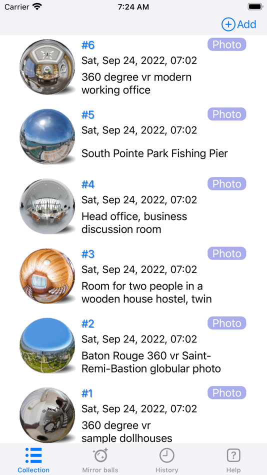 #1. Mirror Sphere (iOS) 由: Hidenori Kawasaki