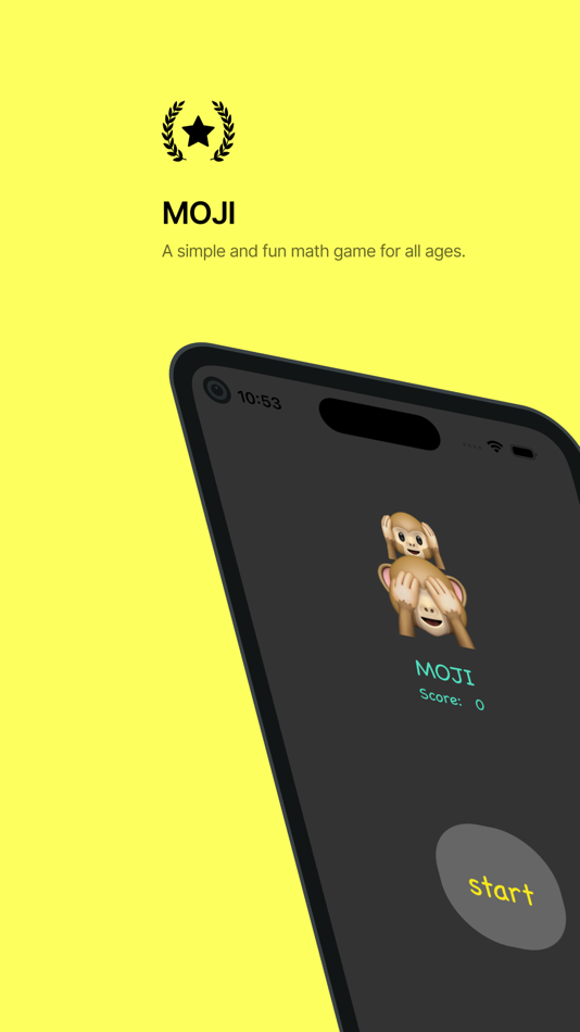 #1. MOJI Math - Emoji Fun Game (iOS) 由: Jonathan Zazove
