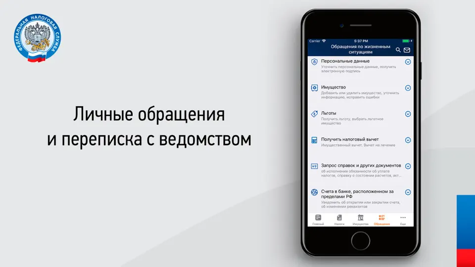 Скриншот Налоги ФЛ на iPhone 6