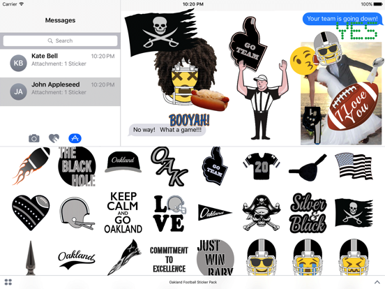 Las Vegas + Oakland Football iPad screenshot 1 - Sports app