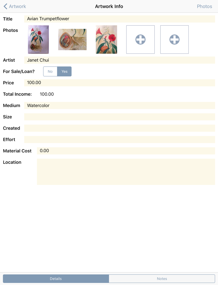 Artwork Tracker Lite