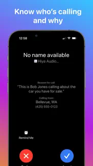 hiya: spam blocker & caller id iphone screenshot 1