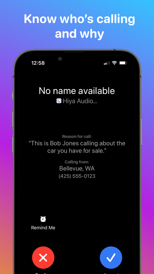 #1. Hiya: Spam Blocker & Caller ID (iOS) 来自: Hiya