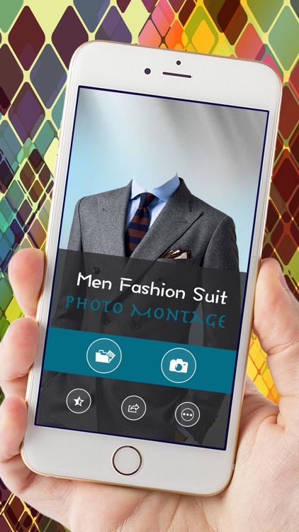 Men Fashion Suit Photo Montage