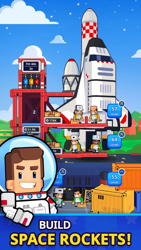 Rocket Star: Idle Tycoon Game screenshot 1