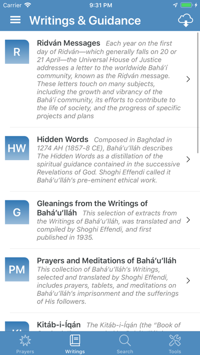 Bahá'í Prayers,Writings,Tools Screenshot