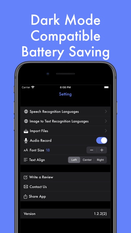 Texter - Recording, Transcript screenshot-6