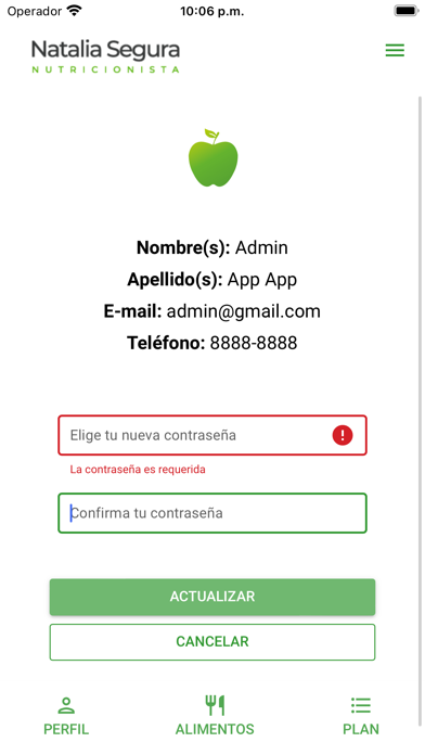Nutricionista Natalia Segura Screenshot